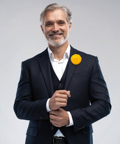 Carnation Flower Lapel Pin by Vittorio Vico (car - 011) for Independent Retail Stores by Dubal Brothers