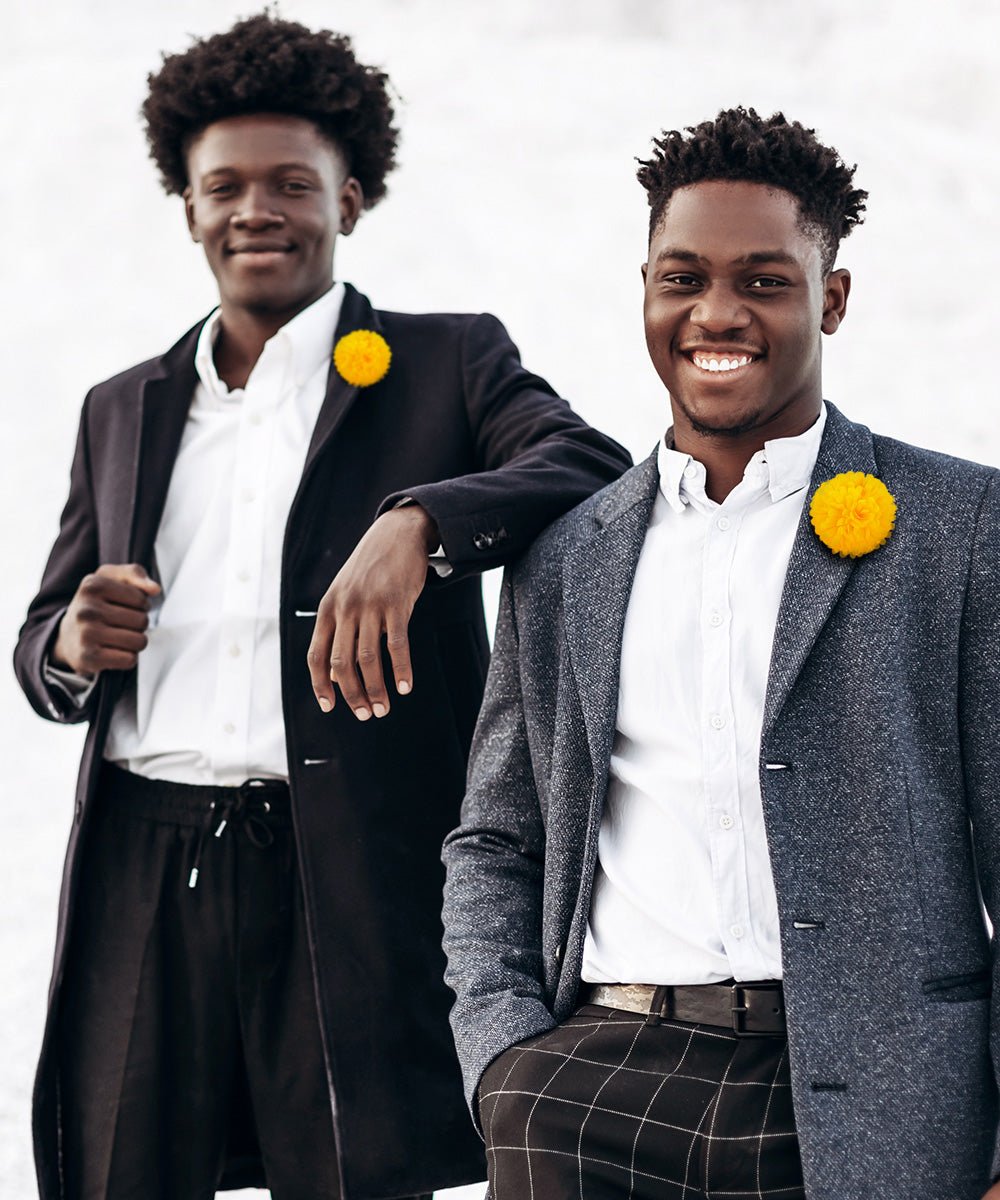 Carnation Flower Lapel Pin by Vittorio Vico (car - 011) for Independent Retail Stores by Dubal Brothers