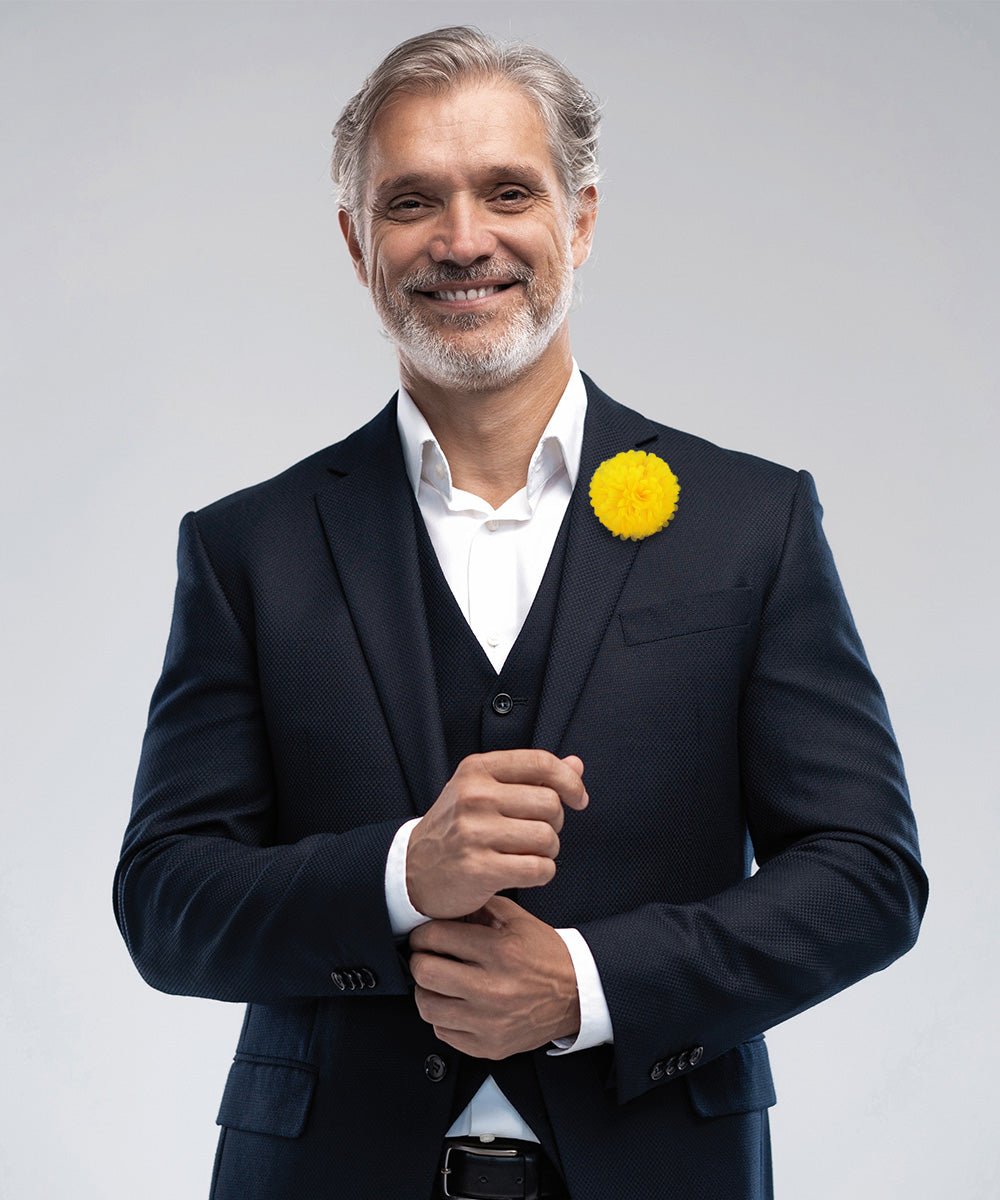 Carnation Flower Lapel Pin by Vittorio Vico (car - 012) for Independent Retail Stores by Dubal Brothers