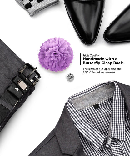 Carnation Flower Lapel Pin by Vittorio Vico (car - 013) for Independent Retail Stores by Dubal Brothers