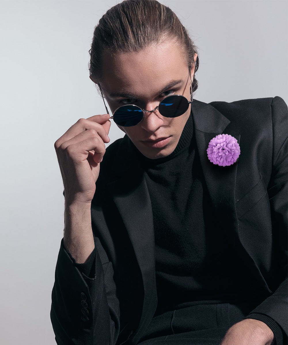 Carnation Flower Lapel Pin by Vittorio Vico (car - 013) for Independent Retail Stores by Dubal Brothers