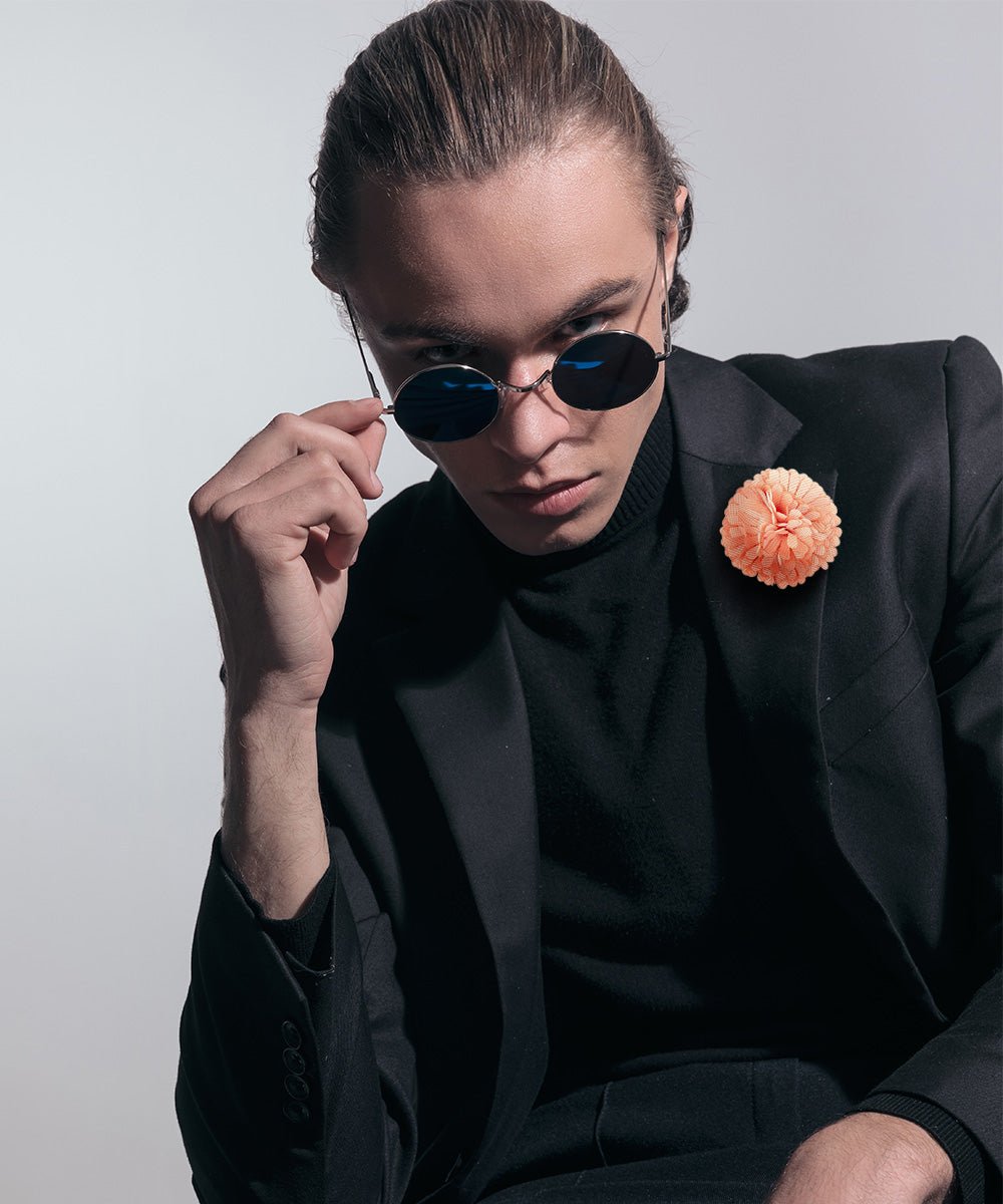 Carnation Flower Lapel Pin by Vittorio Vico (car - 014) for Independent Retail Stores by Dubal Brothers