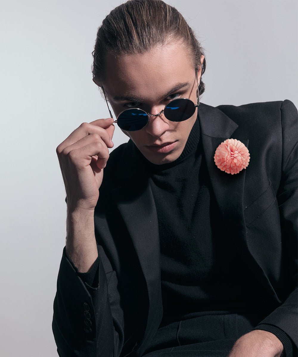 Carnation Flower Lapel Pin by Vittorio Vico (car - 015) for Independent Retail Stores by Dubal Brothers