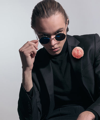 Carnation Flower Lapel Pin by Vittorio Vico (car - 015) for Independent Retail Stores by Dubal Brothers