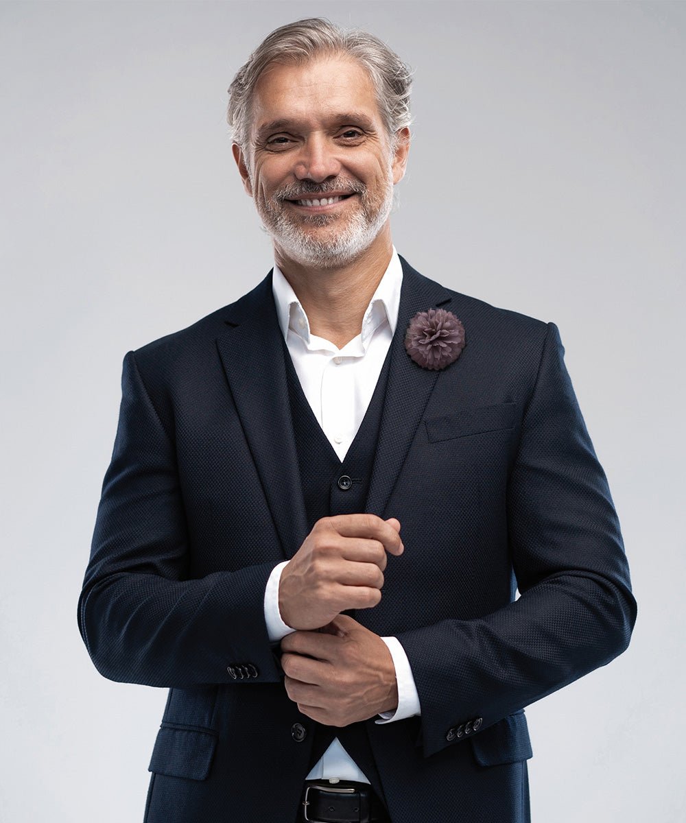 Carnation Flower Lapel Pin by Vittorio Vico (car - 016) for Independent Retail Stores by Dubal Brothers