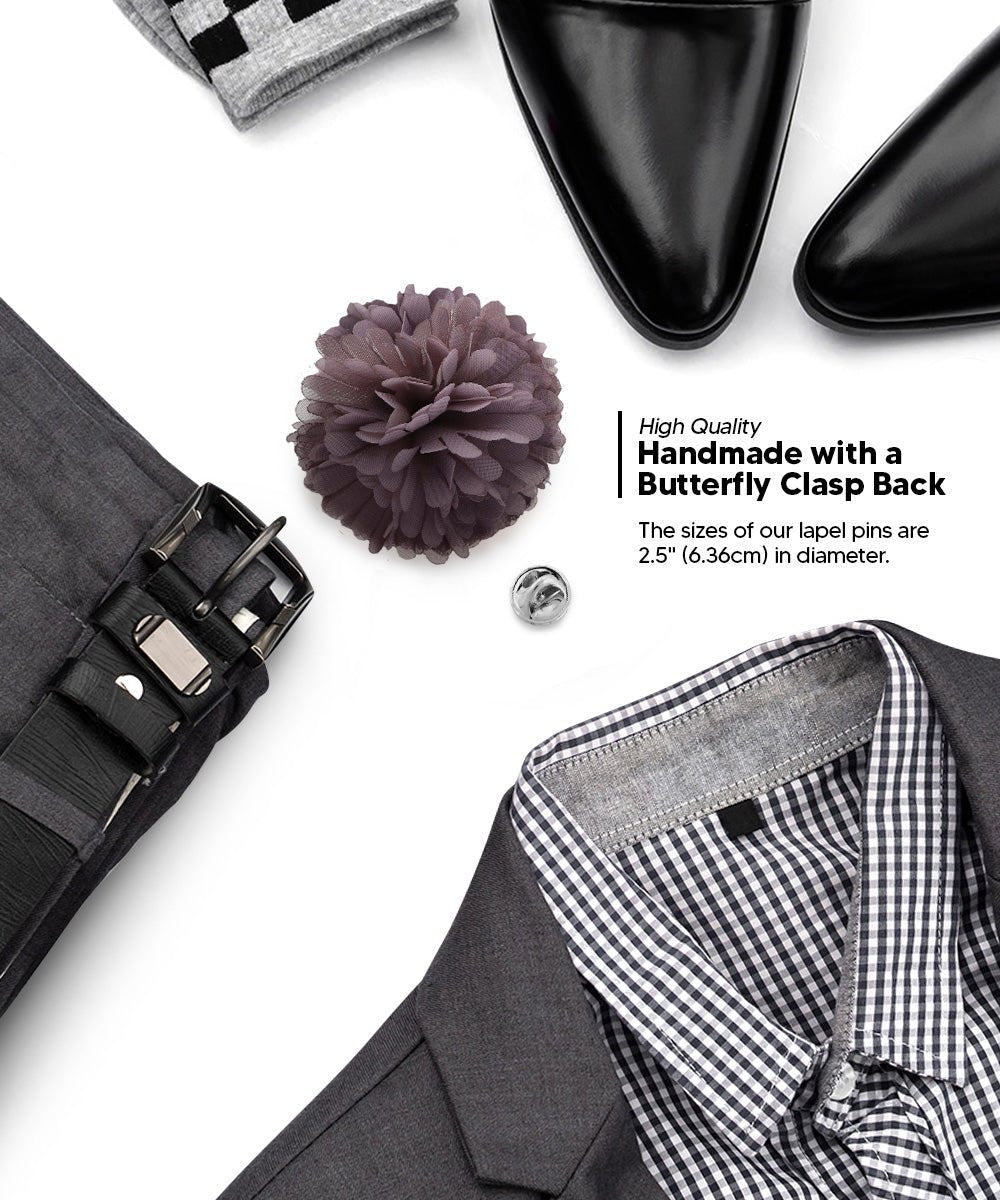 Carnation Flower Lapel Pin by Vittorio Vico (car - 016) for Independent Retail Stores by Dubal Brothers