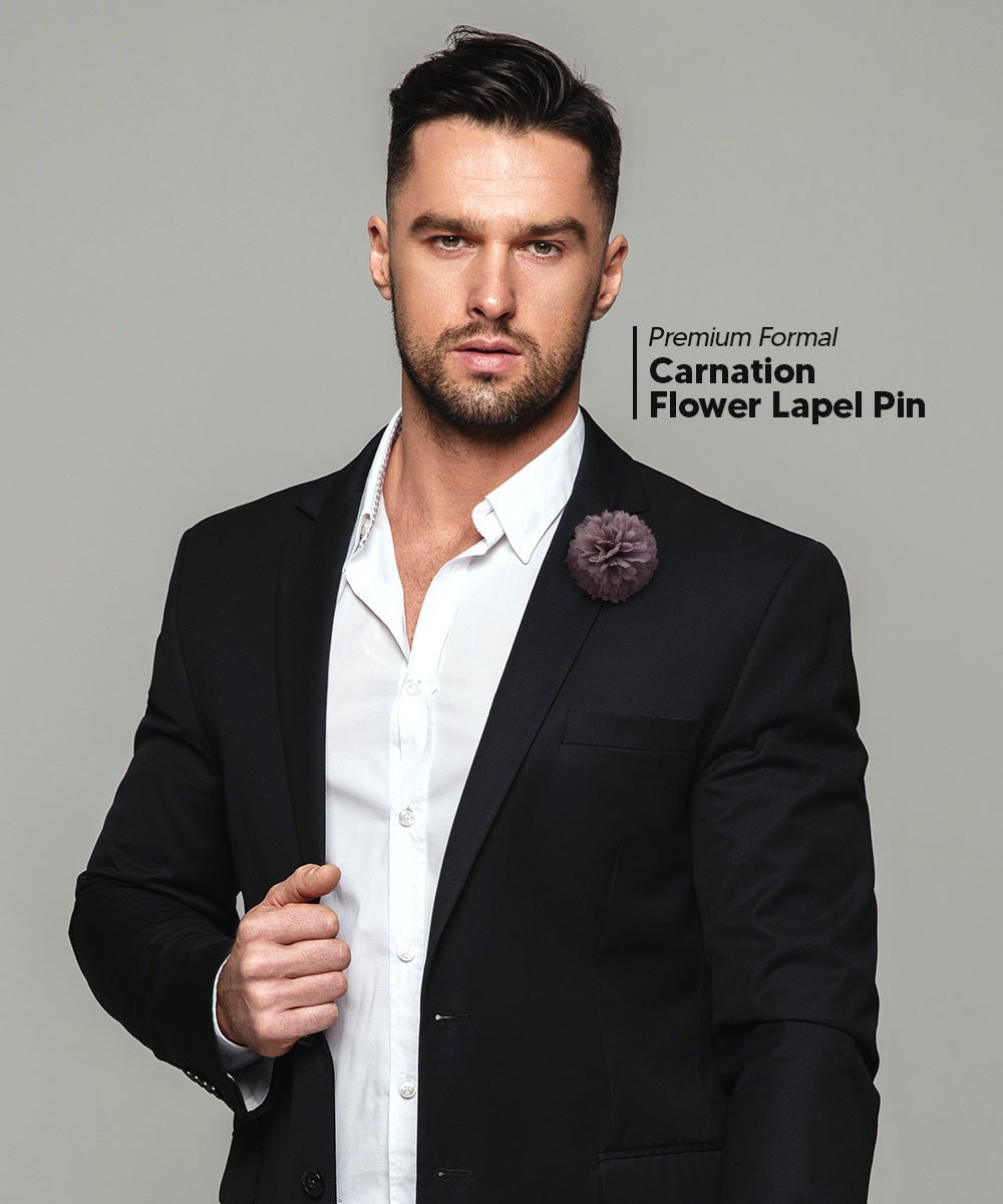 Carnation Flower Lapel Pin by Vittorio Vico (car - 016) for Independent Retail Stores by Dubal Brothers