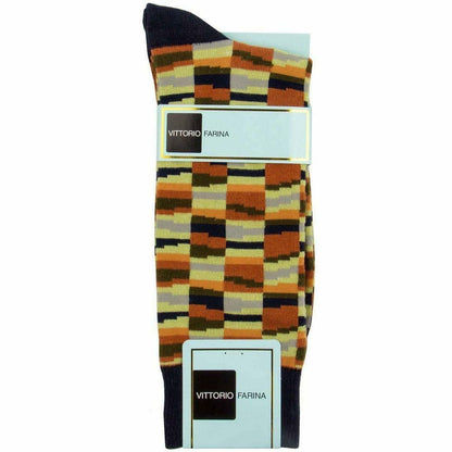 Crazy Stripe Design Dress Socks by Vittorio Farina (sab - 033 - 6) for Independent Retail Stores by Dubal Brothers