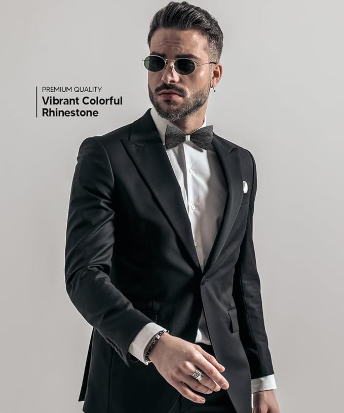 Crystal Bow Tie in a Box by Vittorio Farina (brs - 03) for Independent Retail Stores by Dubal Brothers