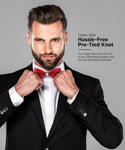 Crystal Bow Tie in a Box by Vittorio Farina (brs - 06) for Independent Retail Stores by Dubal Brothers