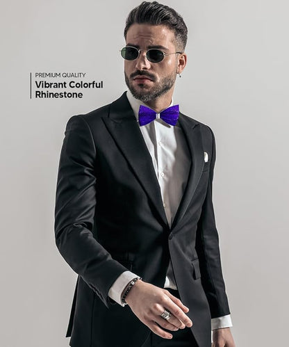 Crystal Bow Tie in a Box by Vittorio Farina (brs - 07) for Independent Retail Stores by Dubal Brothers