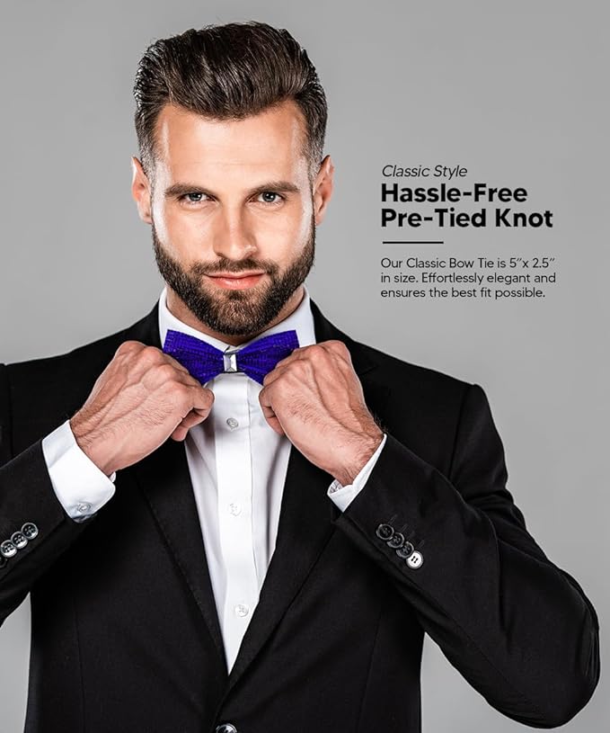 Crystal Bow Tie in a Box by Vittorio Farina (brs - 07) for Independent Retail Stores by Dubal Brothers