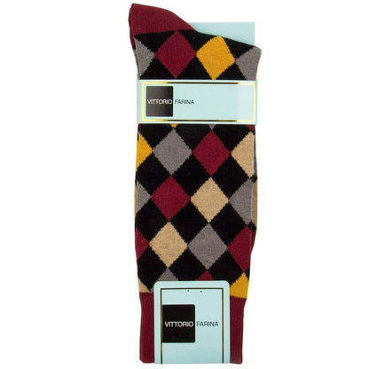 Diamond Argyle Design Dress Socks by Vittorio Farina (sab - 036 - 6) for Independent Retail Stores by Dubal Brothers