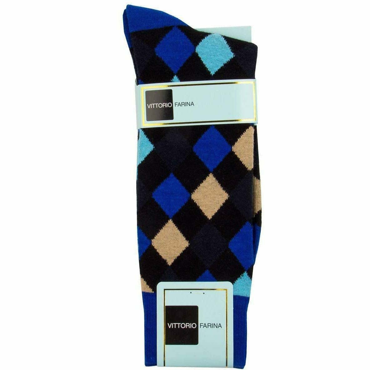 Diamond Argyle Design Dress Socks by Vittorio Farina (sab - 037 - 6) for Independent Retail Stores by Dubal Brothers