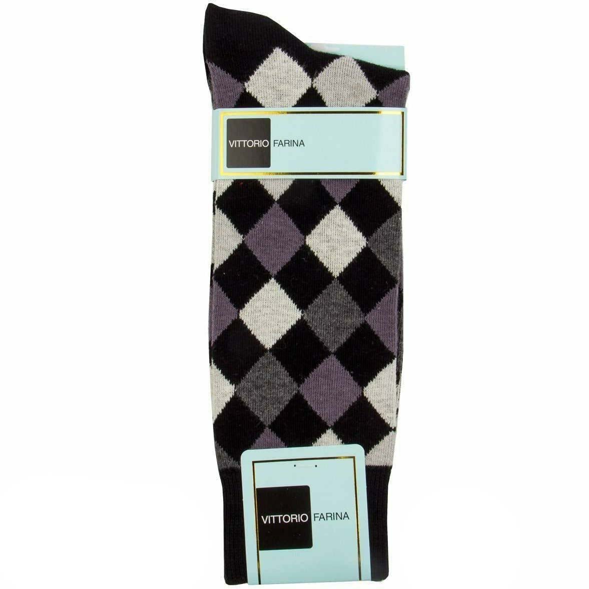 Diamond Argyle Design Dress Socks by Vittorio Farina (sab - 039 - 6) for Independent Retail Stores by Dubal Brothers