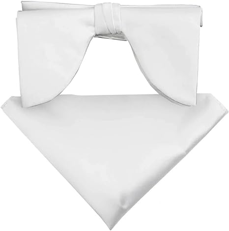 Edwardian Solid Bow Tie & Pocket Square in a Box by Vittorio Farina (td - 002) for Independent Retail Stores by Dubal Brothers