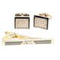 Enamel Cufflinks & Tie Bar Set in a Box by Vittorio Vico (ce - 001) for Independent Retail Stores by Dubal Brothers