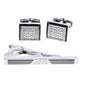 Enamel Cufflinks & Tie Bar Set in a Box by Vittorio Vico (ce - 002) for Independent Retail Stores by Dubal Brothers