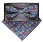 Floral Design Bow Tie & Pocket Square in a Box by Vittorio Farina (BH-D-21009) for Independent Retail Stores by Dubal Brothers