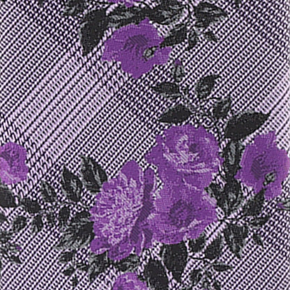 Floral Design Necktie & Pocket Square by Vittorio Farina (NH - D - 1177) for Independent Retail Stores by Dubal Brothers