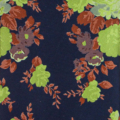 Floral Design Necktie & Pocket Square by Vittorio Farina (NH-D-1177) for Independent Retail Stores by Dubal Brothers