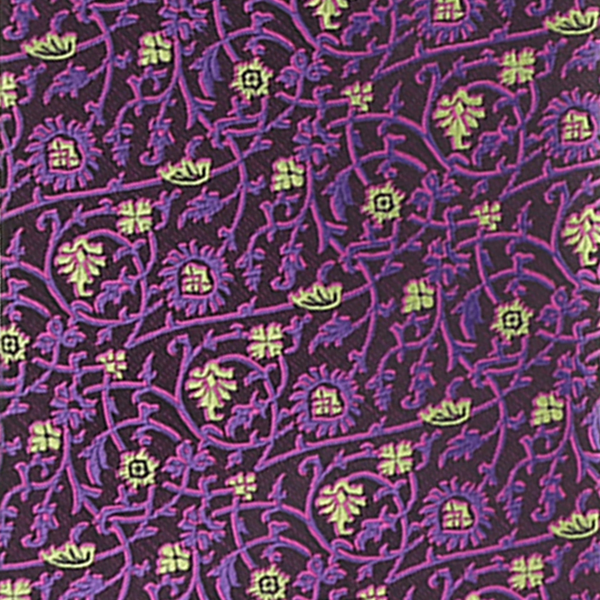 Floral Design Necktie & Pocket Square by Vittorio Farina (NH-D-1200) for Independent Retail Stores by Dubal Brothers
