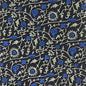 Floral Design Necktie & Pocket Square by Vittorio Farina (NH-D-1201) for Independent Retail Stores by Dubal Brothers