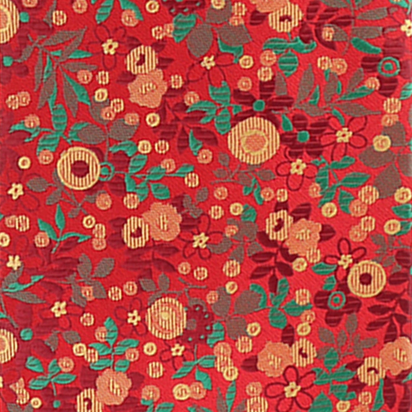 Floral Design Necktie & Pocket Square by Vittorio Farina (NH - D - 1270) for Independent Retail Stores by Dubal Brothers