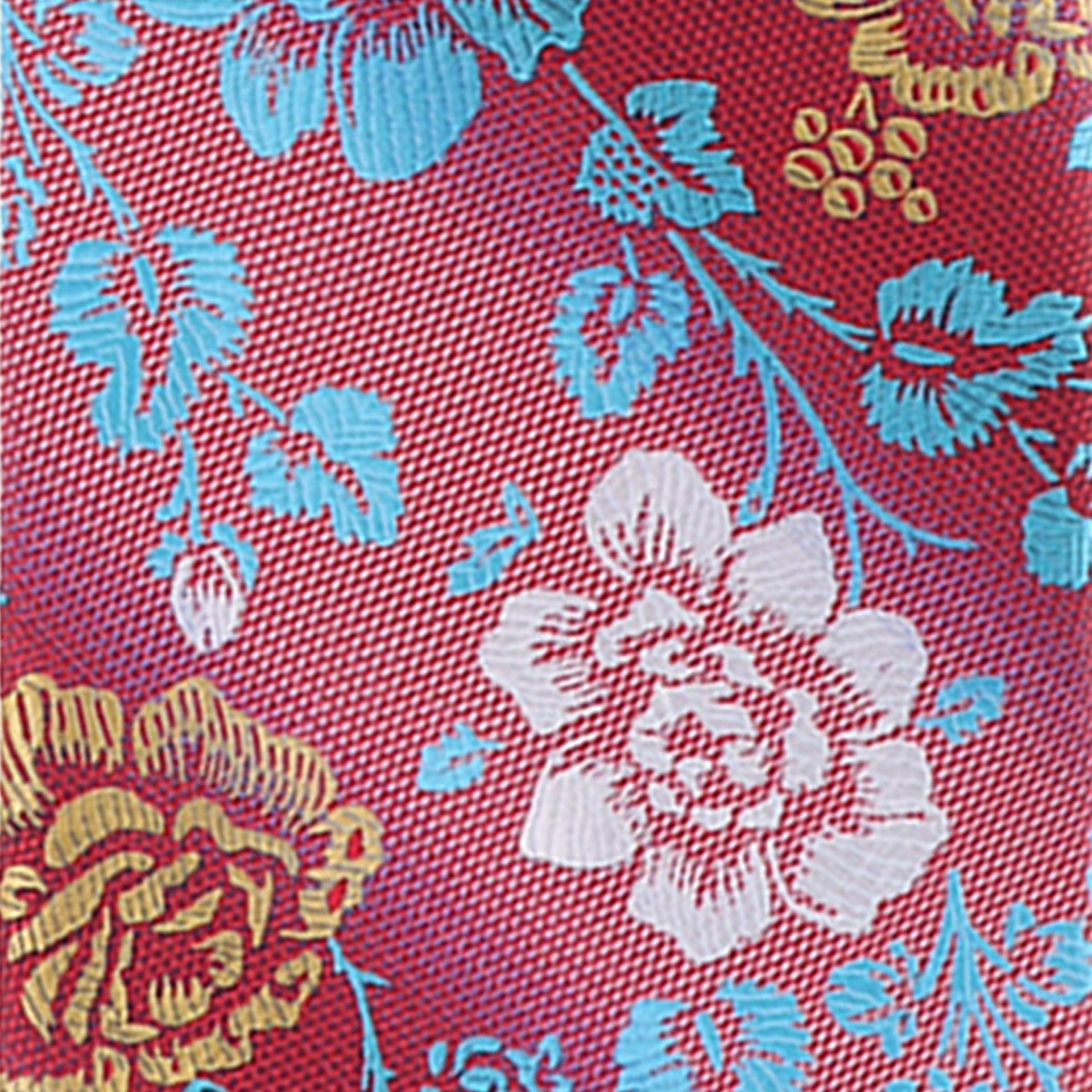 Floral Design Necktie & Pocket Square by Vittorio Farina (NH - D - 1286) for Independent Retail Stores by Dubal Brothers