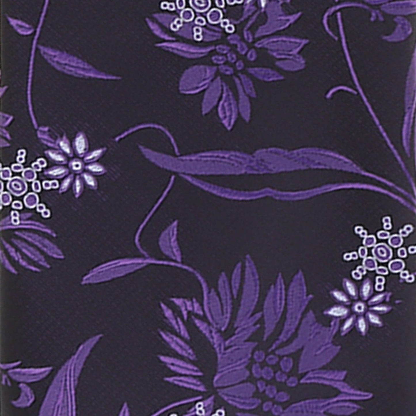 Floral Design Necktie & Pocket Square by Vittorio Farina (NH - D - 1286) for Independent Retail Stores by Dubal Brothers