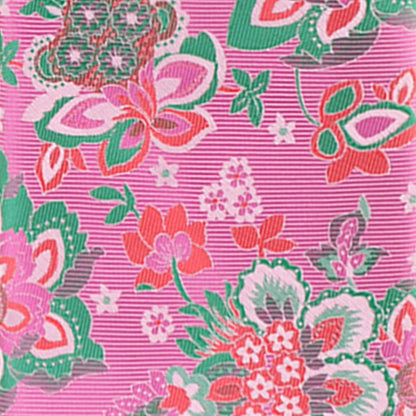 Floral Design Necktie & Pocket Square by Vittorio Farina (NH - D - 1317) for Independent Retail Stores by Dubal Brothers