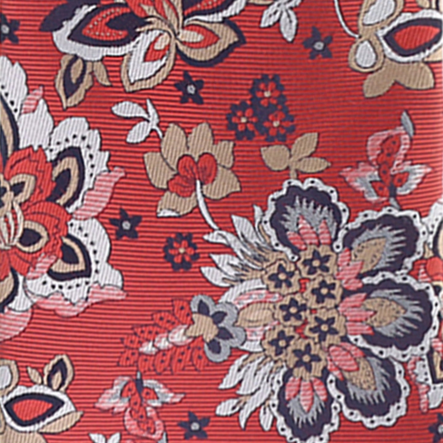 Floral Design Necktie & Pocket Square by Vittorio Farina (NH-D-1319) for Independent Retail Stores by Dubal Brothers