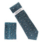 Floral Design Necktie & Pocket Square by Vittorio Farina (NH-D-1362) for Independent Retail Stores by Dubal Brothers