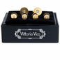 Fancy Cufflinks & Stud Set with Gold Setting in a Box by Vittorio Vico
