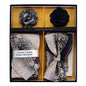 Vittorio Farina Men's Design Necktie, Bow Tie, Pocket Squares and Flower Lapel Pin in a Gift Box - GB - NHBL - D_21054 - Classy Cufflinks