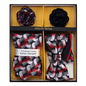 Vittorio Farina Men's Design Necktie, Bow Tie, Pocket Squares and Flower Lapel Pin in a Gift Box - GB - NHBL - D_21062 - Classy Cufflinks