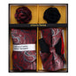 Vittorio Farina Men's Design Necktie, Bow Tie, Pocket Squares and Flower Lapel Pin in a Gift Box - GB - NHBL - D_21066 - Classy Cufflinks