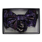 Vittorio Farina Men's Design XL Bow Tie, Pocket Square and Flower Lapel Pin in Gift Box - GB - XLBHL_2135 - Classy Cufflinks