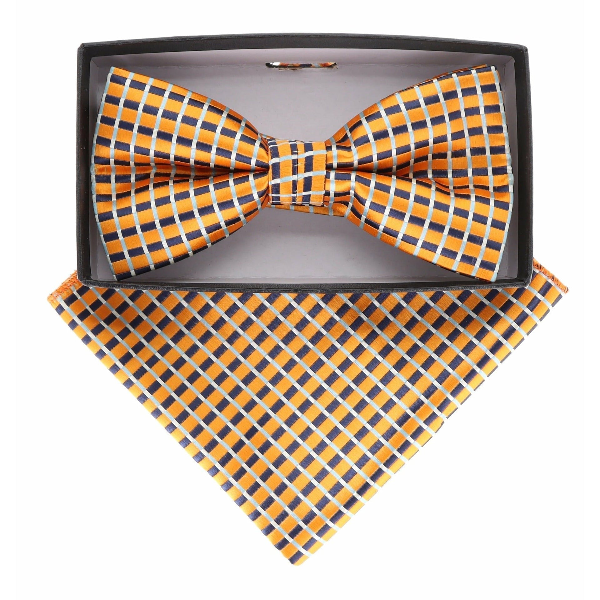 Geometric Design Bow Tie & Pocket Square in a Box by Vittorio Farina (BH - D - 21067) for Independent Retail Stores by Dubal Brothers