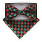 Geometric Design Bow Tie & Pocket Square in a Box by Vittorio Farina (BH - D - 21077) for Independent Retail Stores by Dubal Brothers
