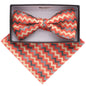 Geometric Design Bow Tie & Pocket Square in a Box by Vittorio Farina (BH - D - 21086) for Independent Retail Stores by Dubal Brothers