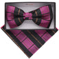 Geometric Design Bow Tie & Pocket Square in a Box by Vittorio Farina (BH - D - 21108) for Independent Retail Stores by Dubal Brothers