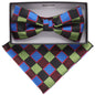 Geometric Design Bow Tie & Pocket Square in a Box by Vittorio Farina (BH - D - 21133) for Independent Retail Stores by Dubal Brothers