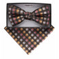 Geometric Design Bow Tie & Pocket Square in a Box by Vittorio Farina (BH-D-21152) for Independent Retail Stores by Dubal Brothers