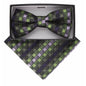 Geometric Design Bow Tie & Pocket Square in a Box by Vittorio Farina (BH-D-21174) for Independent Retail Stores by Dubal Brothers