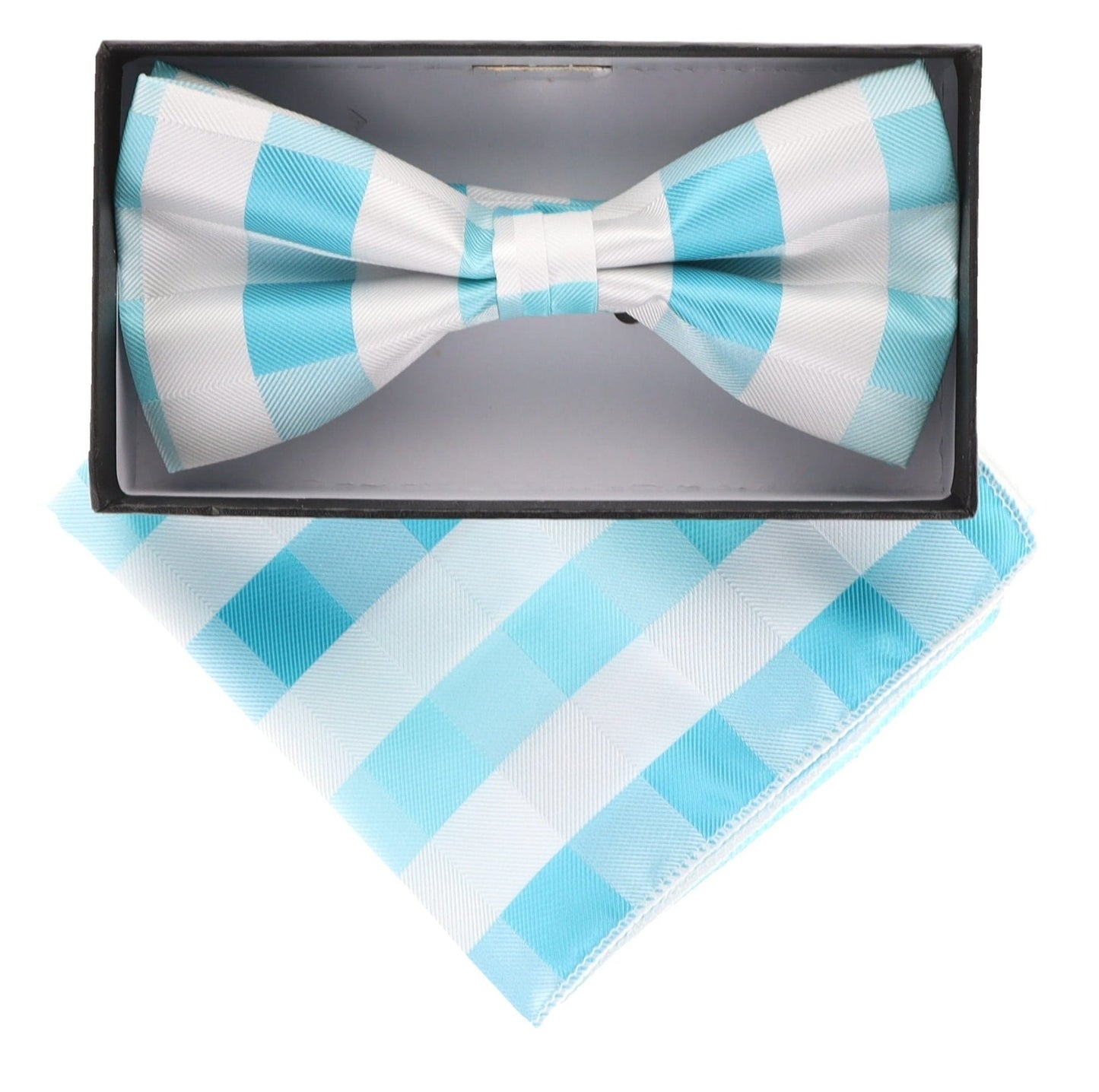 Geometric Design Bow Tie & Pocket Square in a Box by Vittorio Farina (BH - D - 5094) for Independent Retail Stores by Dubal Brothers