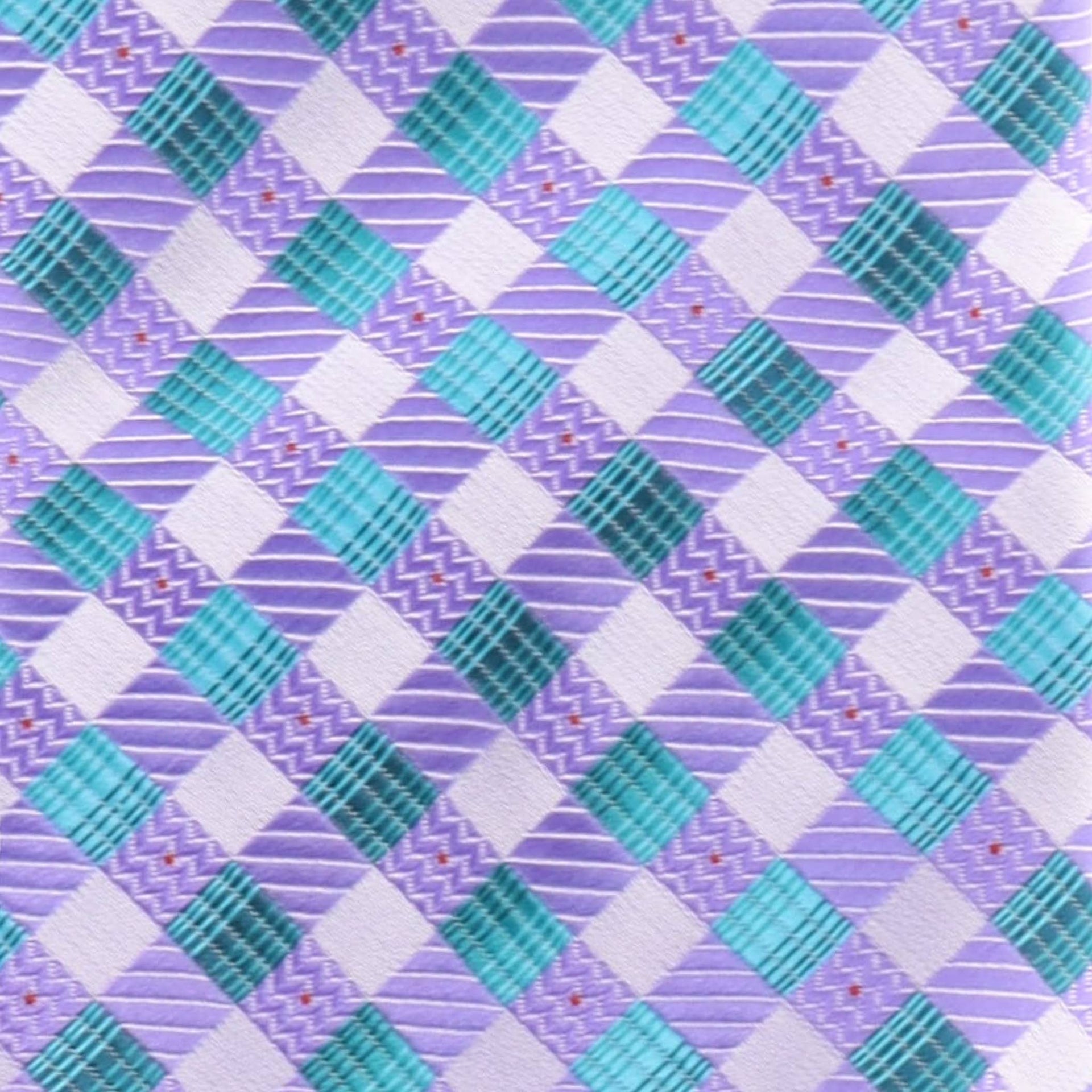 Geometric Designer Necktie & Pocket Square by Vittorio Farina (NH - D - 1157) for Independent Retail Stores by Dubal Brothers