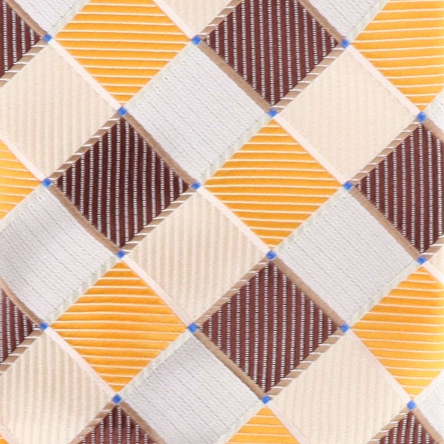 Geometric Designer Necktie & Pocket Square by Vittorio Farina (NH - D - 1163) for Independent Retail Stores by Dubal Brothers