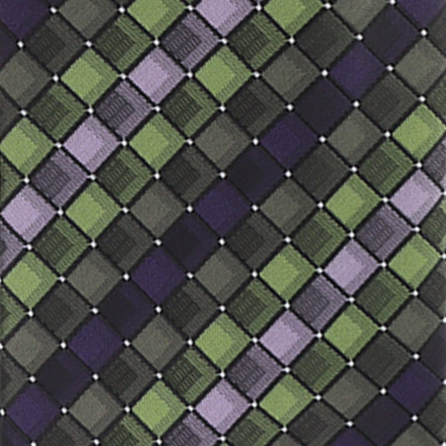 Geometric Designer Necktie & Pocket Square by Vittorio Farina (NH - D - 1210) for Independent Retail Stores by Dubal Brothers