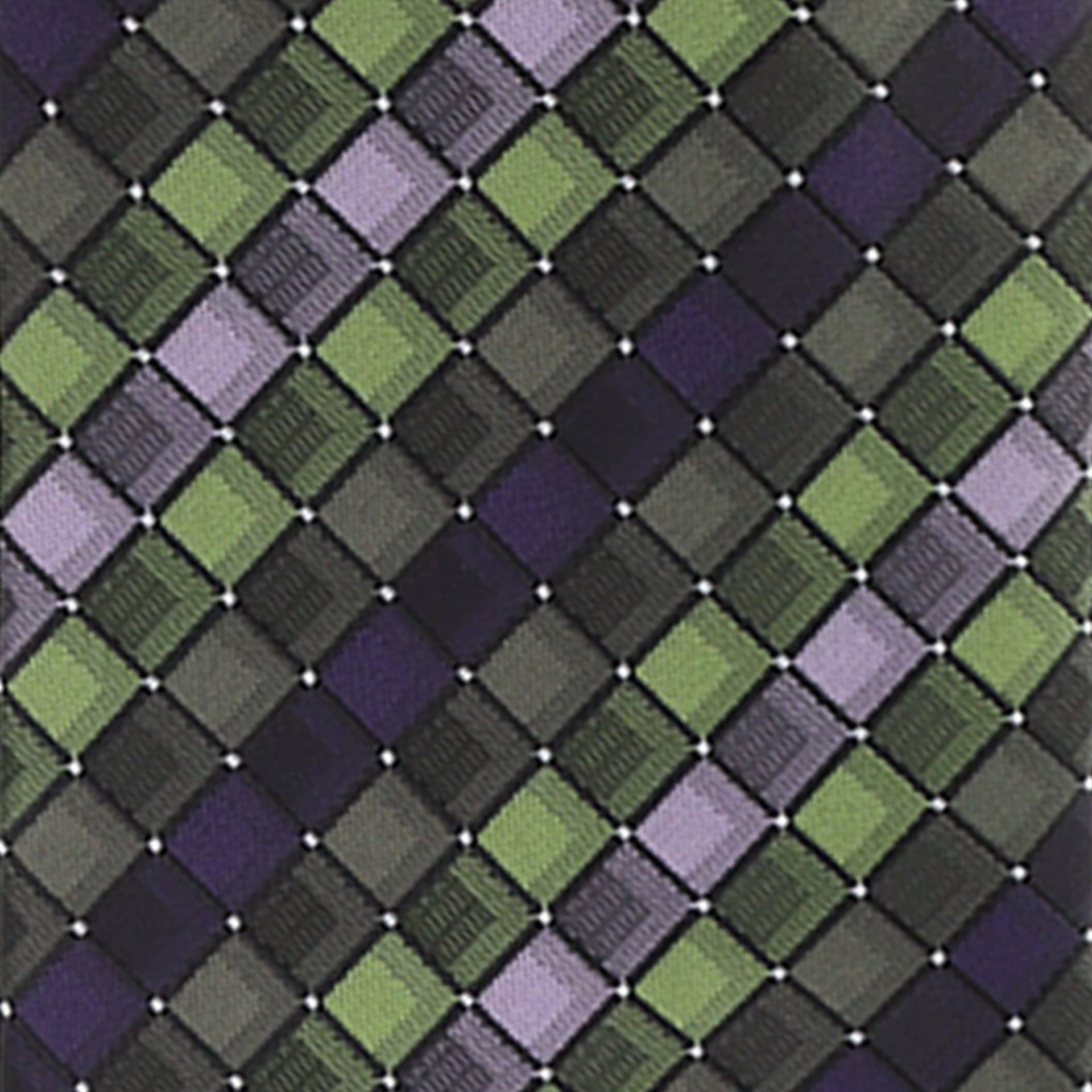 Geometric Designer Necktie & Pocket Square by Vittorio Farina (NH - D - 1210) for Independent Retail Stores by Dubal Brothers